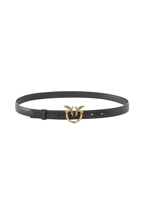 Cintura Pinko donna 100143A0F1Z99Q Love berry h2 belt Nera PINKO | Cinture | 100143 A0F1Z99Q